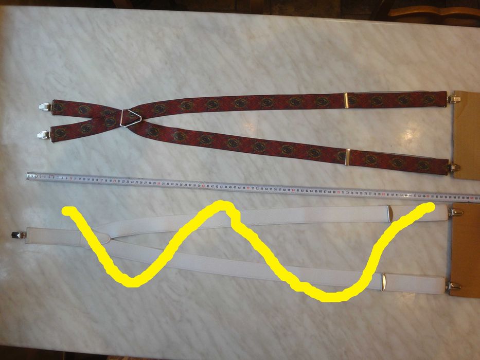 Чоловічі підтяжки для штанів 120 см/35 мм, Brevete S.G.D.G. France