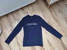 Koszulka bluzka Calvin Klein S 36 granatowa