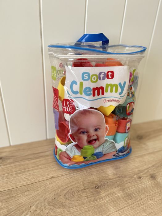 Soft Clemmy clementoni peças macias tipo lego para bebés