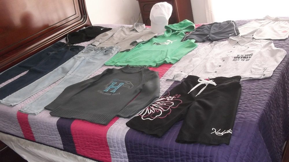 lote de roupa de menino o boné branco