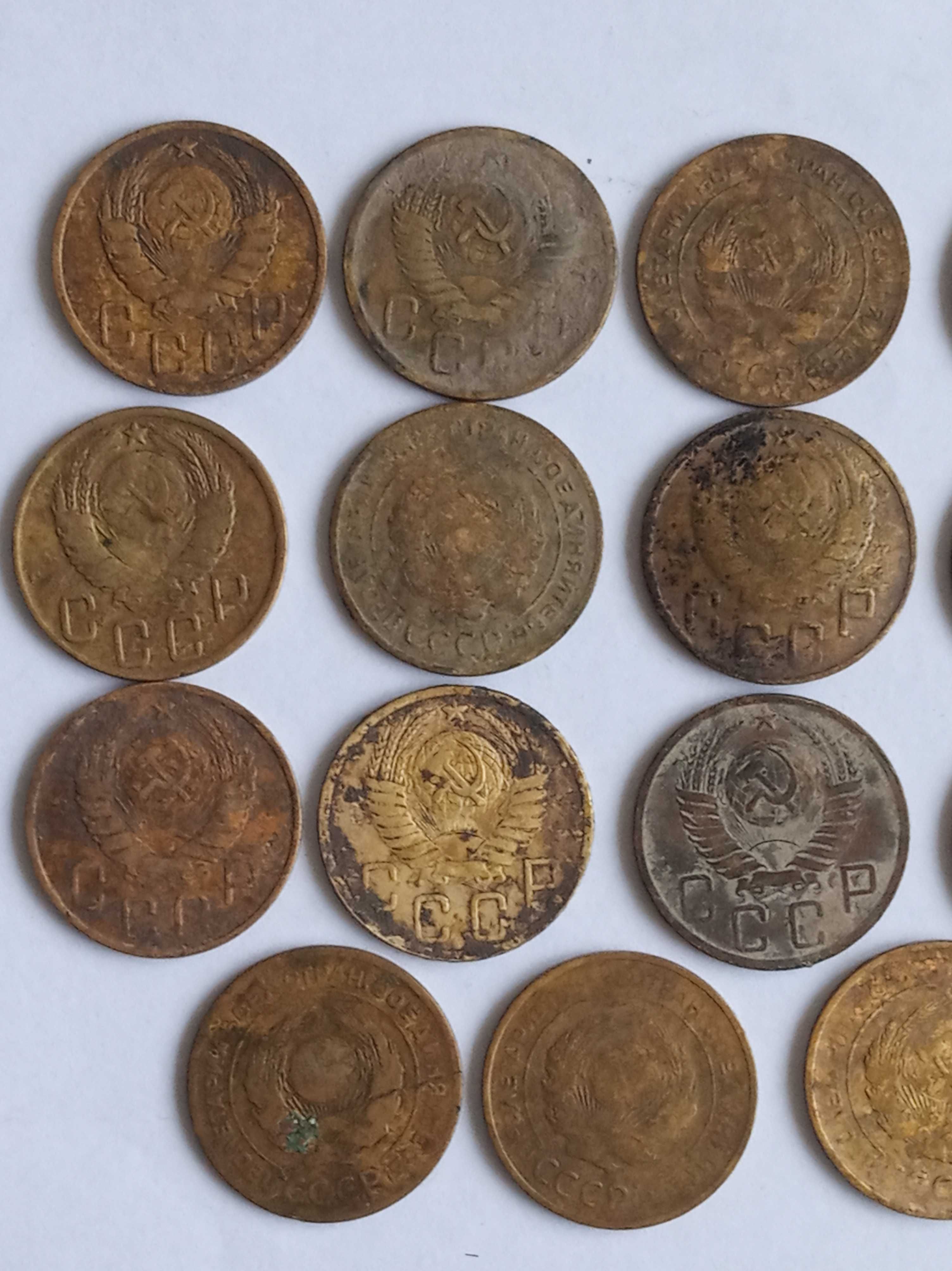 Монеты СССР: 5копеек,  1926 – 1954гг. 15штук