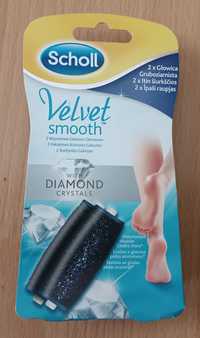 Scholl Velvet smooth Diamond Crystals 2x głowica Nowa