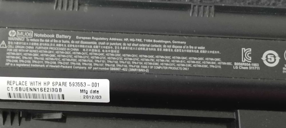 Portatil HP i7-3632QM Rápido