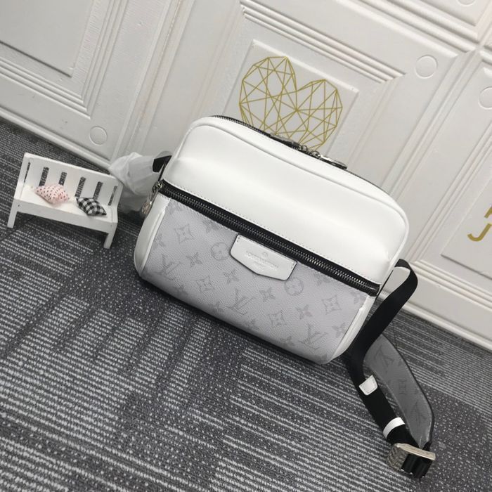 Louis Vuitton outdoor messenger белая сумка мужская через плечо