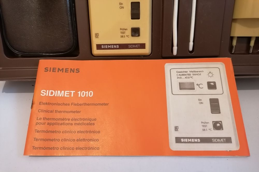 Termómetro clínico eletrónico Siemens Sidimet 1010