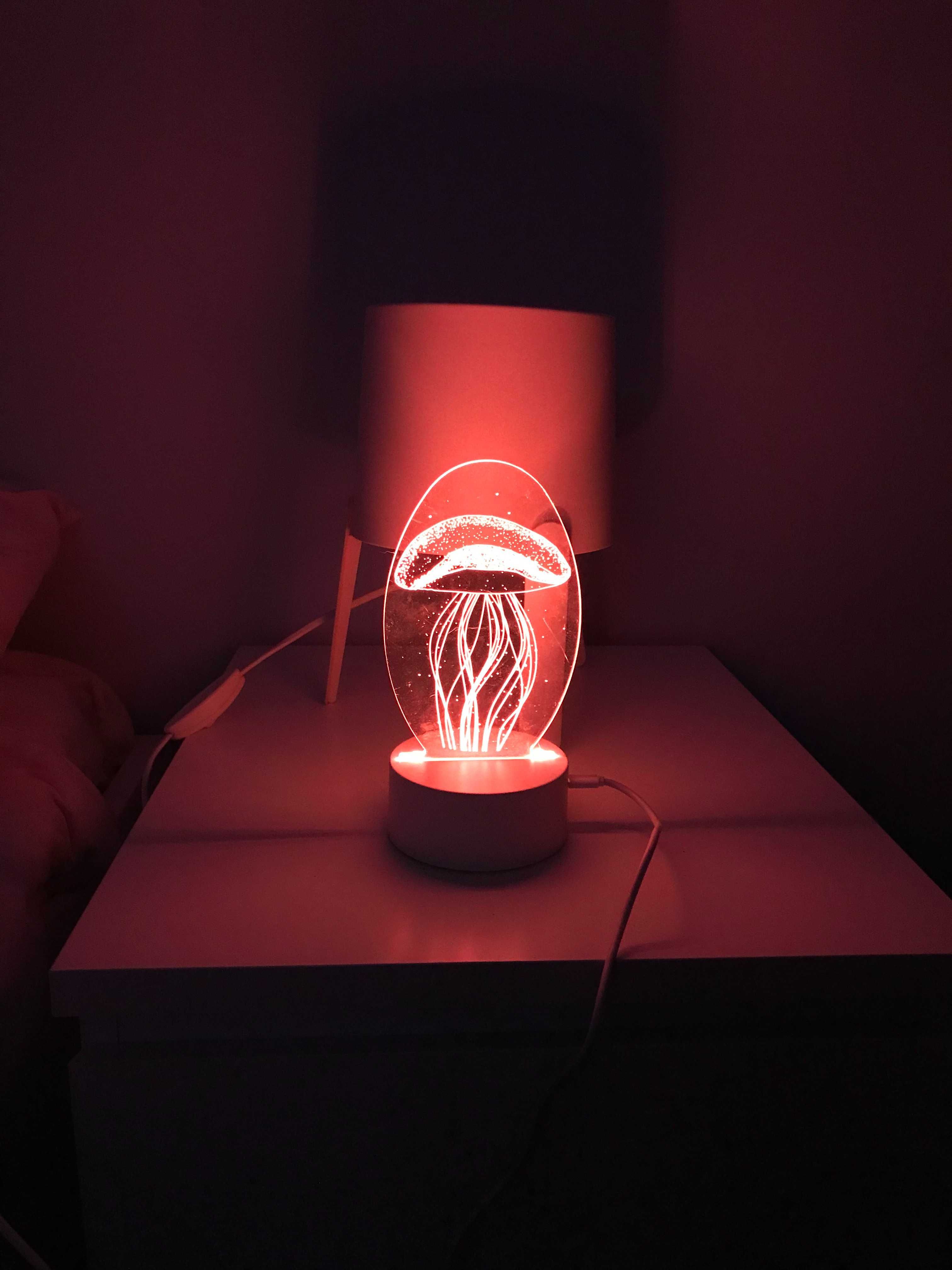 Lâmpada decorativa 3D
