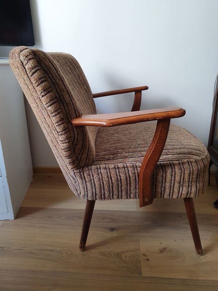 Fotel klubowy z podłokietnikami, lata 60