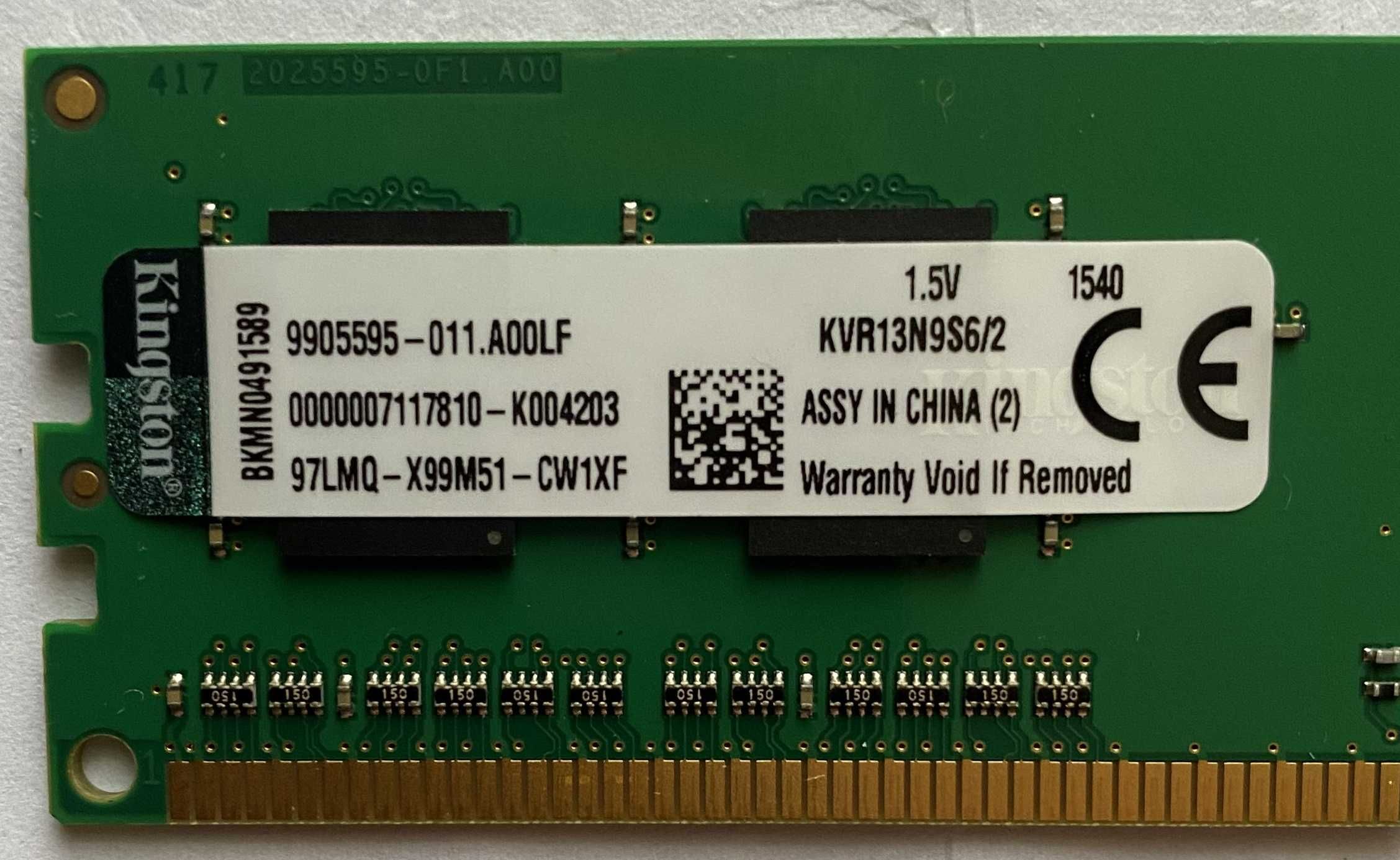 Модуль пам'яті Kingston ValueRAM 2GB DDR3