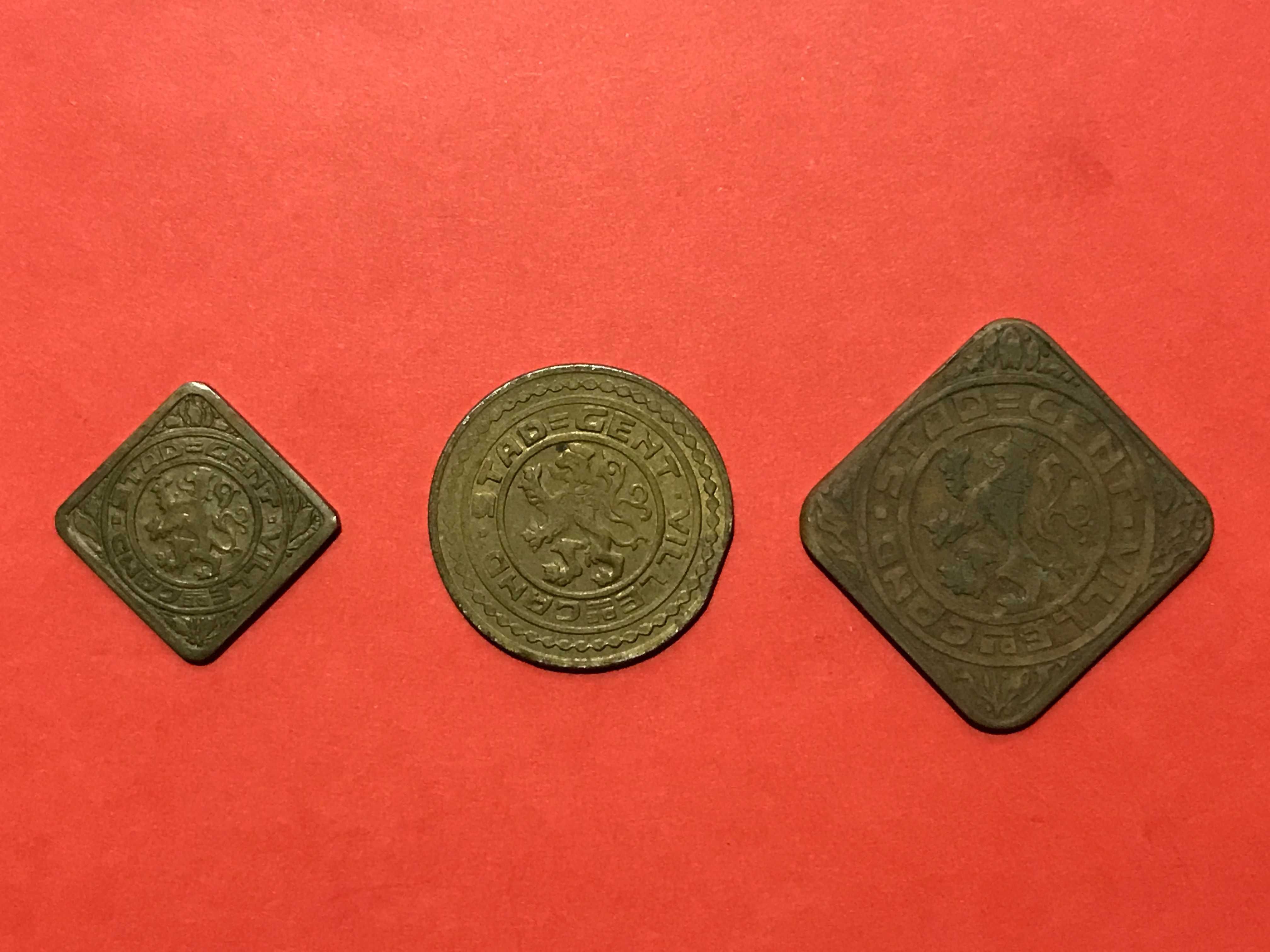 Набор монет города Гент 1915 года (цена за 3 монеты)