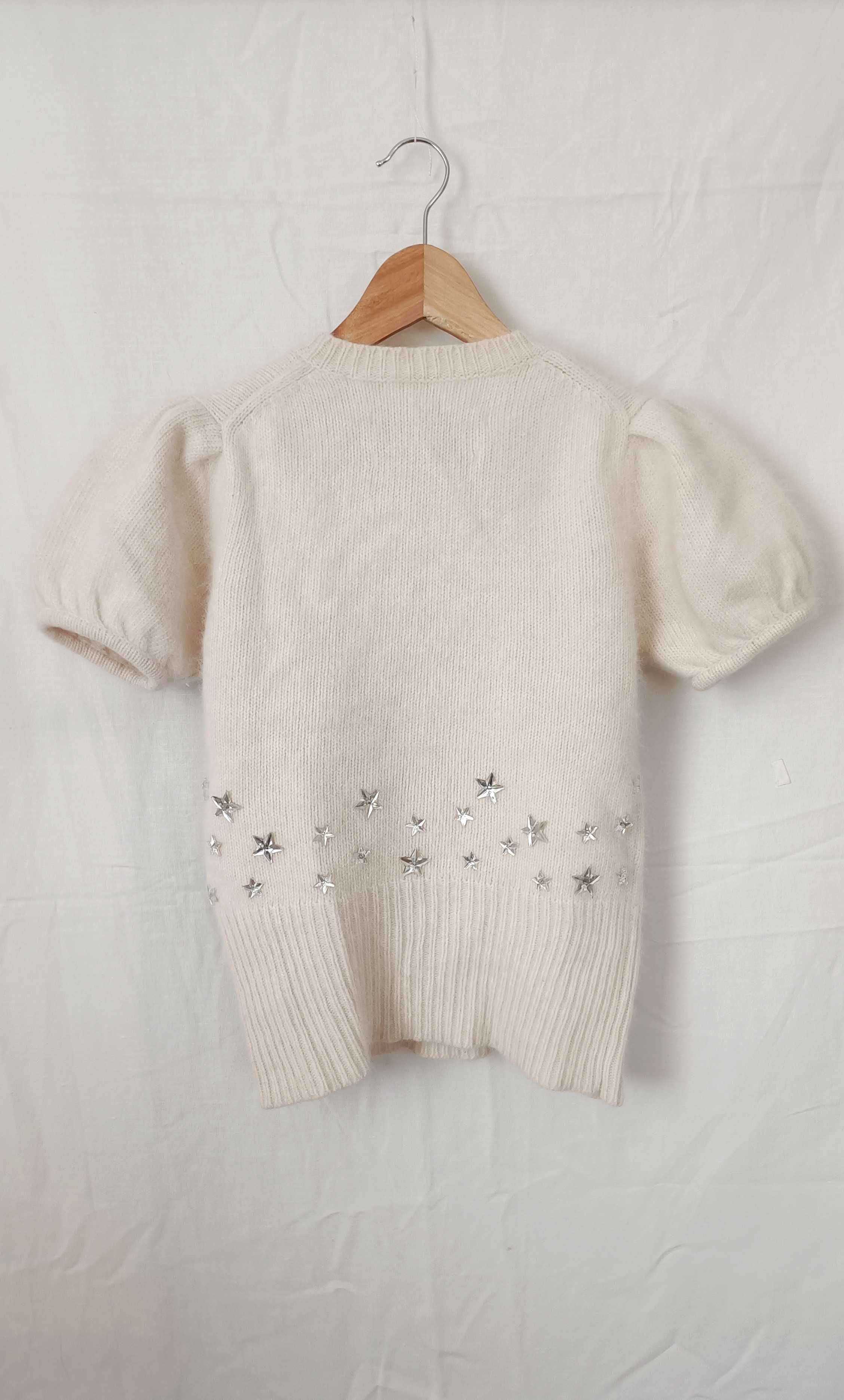 Sweter z krótkim rękawem By Malene Birger, angora