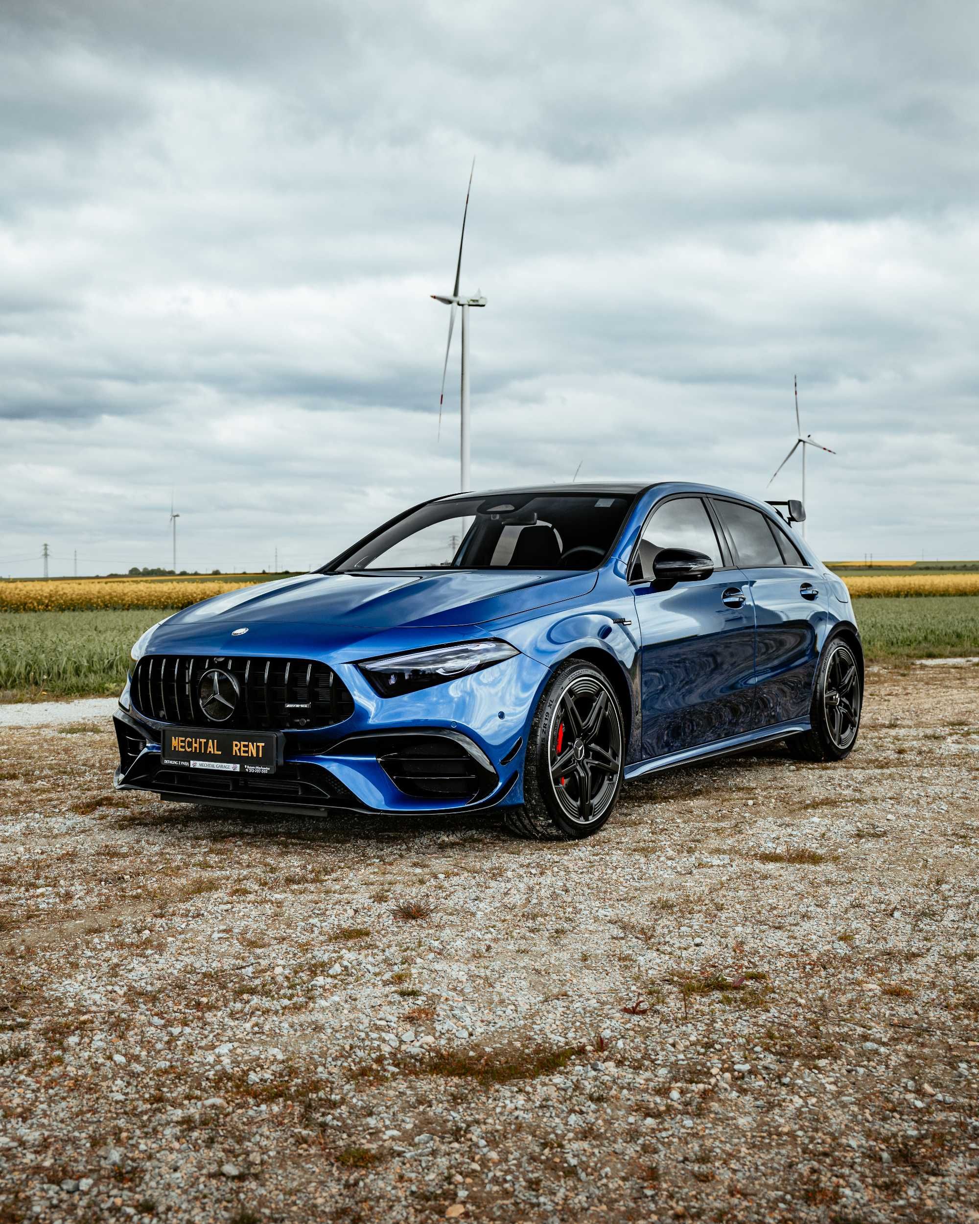 Wynajem nowy Mercedes A45S AMG, BMW M2, samochody sportowe