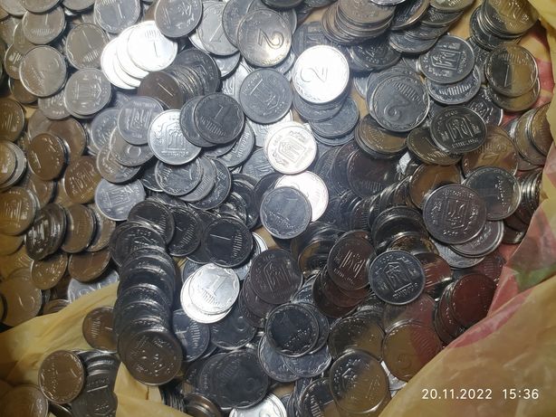 Монеты Украины 1 и 2 копейки