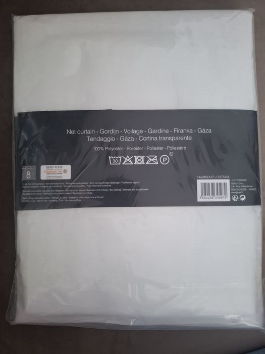 Zestaw dwóch zasłon 135x240cm