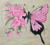 Lote de 10 sacos totbag desenho borboleta