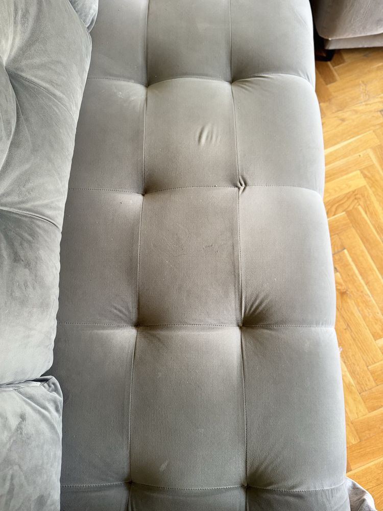 Rozkładana Sofa 3-osobowa z pufą – robiona na zamówienie
