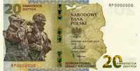 Banknot kolekcjonerski 20zł - Ochrona polskiej granicy wschodniej 2022