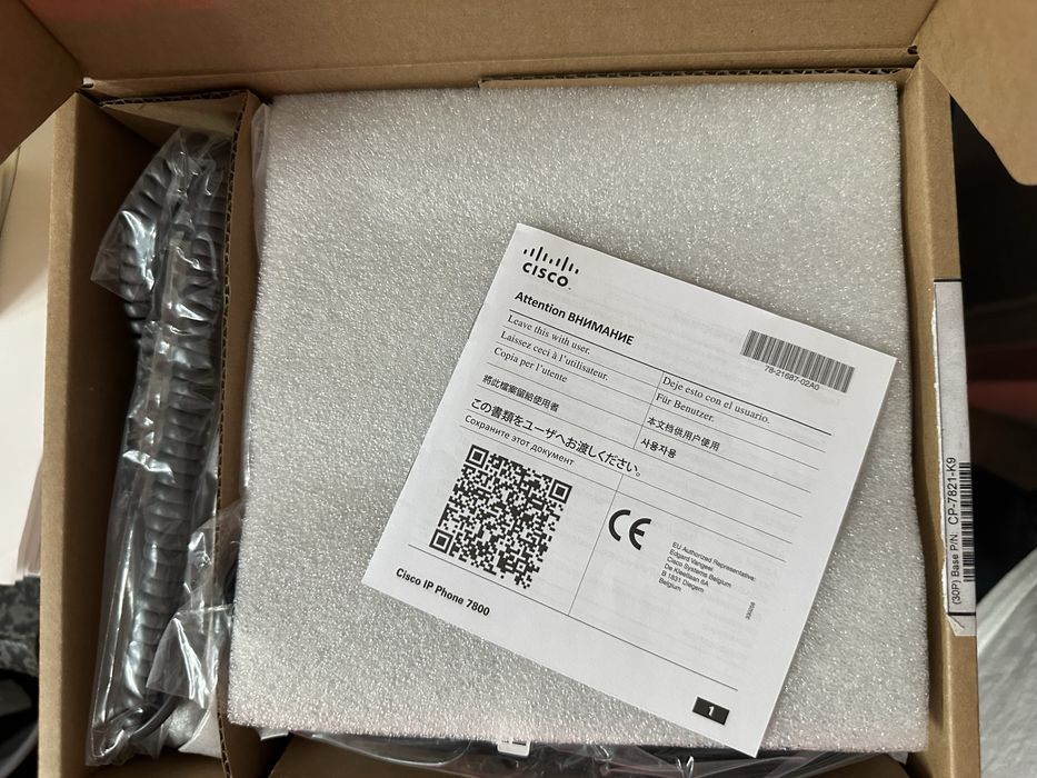 Telefone Cisco ip 7821 k9 - ainda na caixa