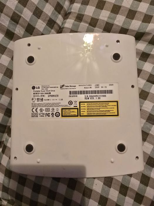 Dvd portatil LG leitor gravador