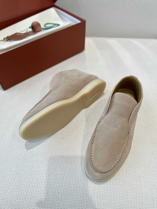 36-41 Женские бежевые лоферы Loro Piana Open Walk лофери Лоро Пиана