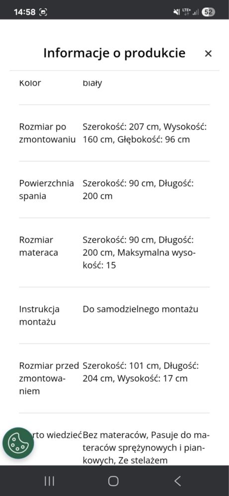 łóżko piętrowe z barierkami