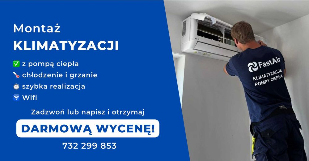 Klimatyzacja do grzania + montaż, serwis, naprawy, pompy ciepła - Bydg