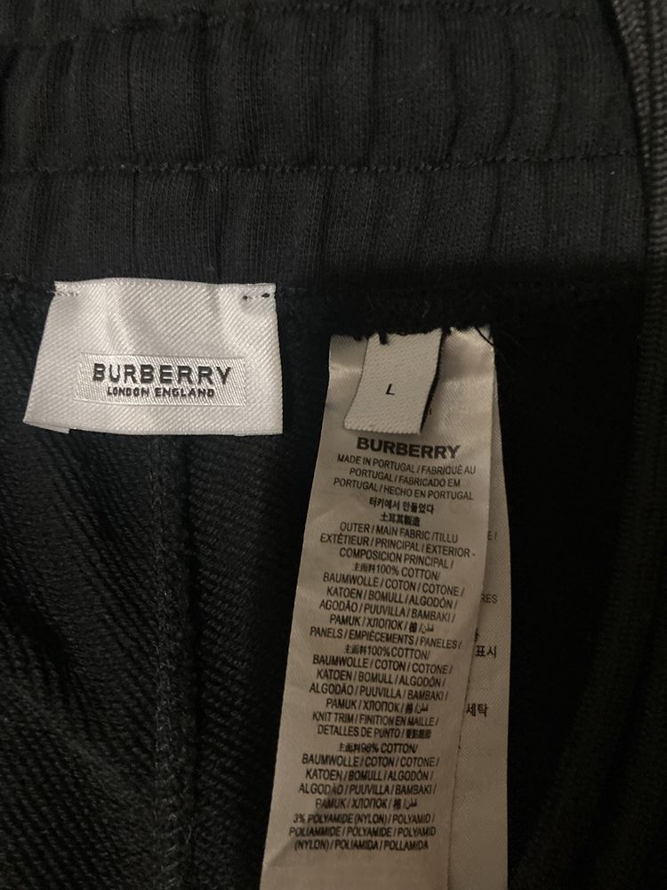 Спортивные оригинальные штаны BURBERRY BLACK