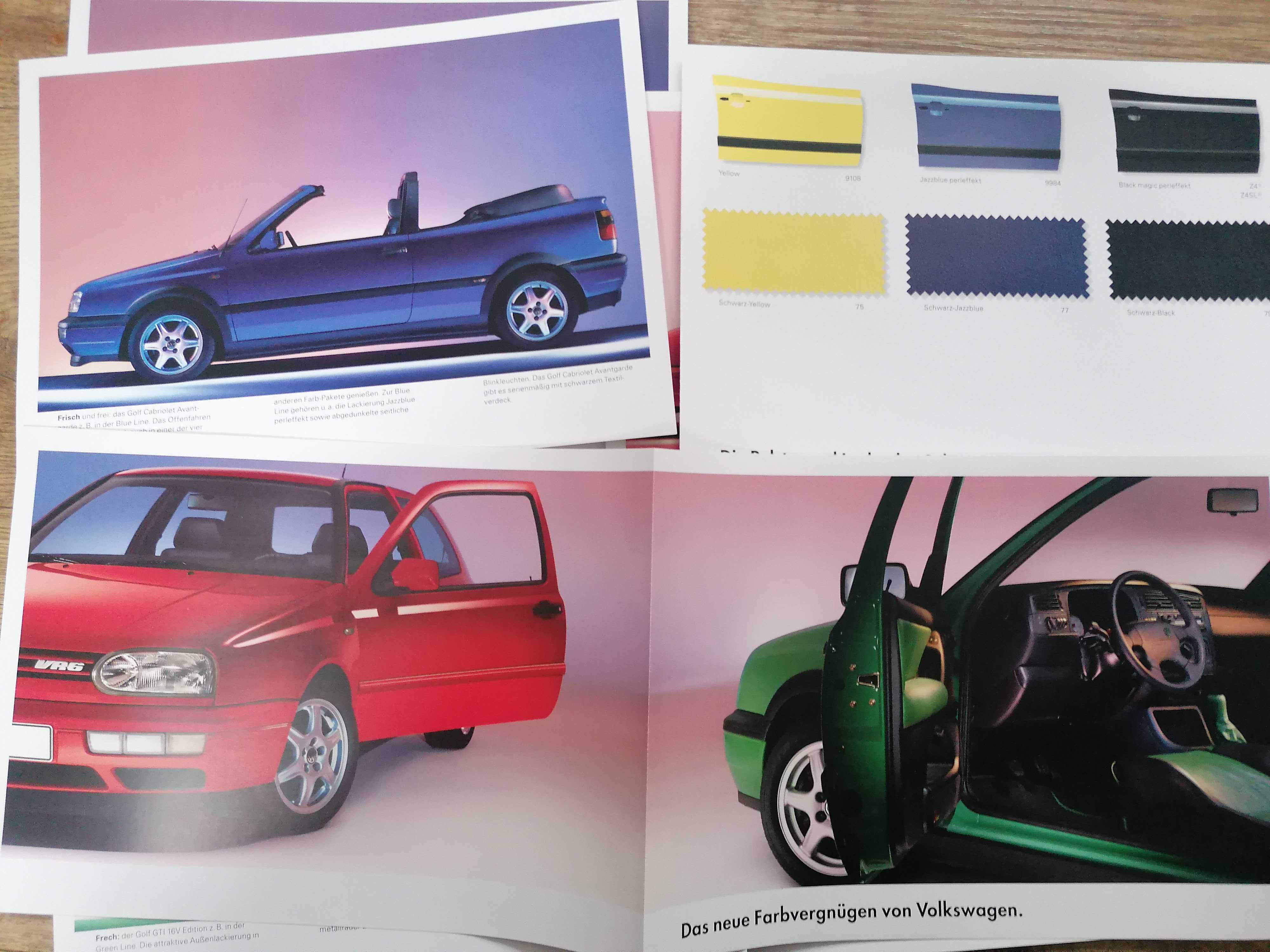 Prospekt VW Golf III Colour Concept