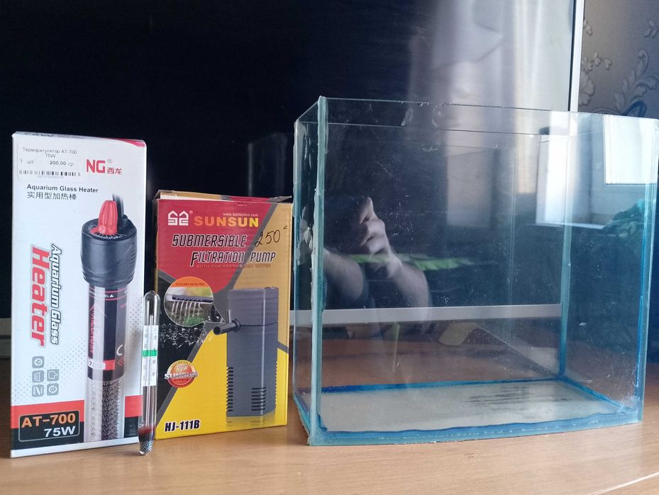 Акваріум 7 літрів. Повний комплект