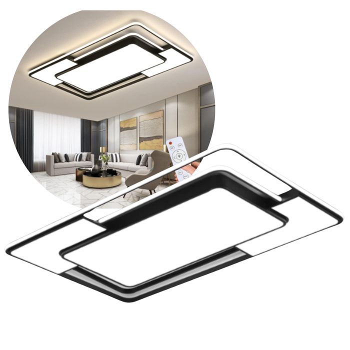 Nowoczesna Lampa Sufitowa Led Geometryczna Do Salonu B.neutralna 84W