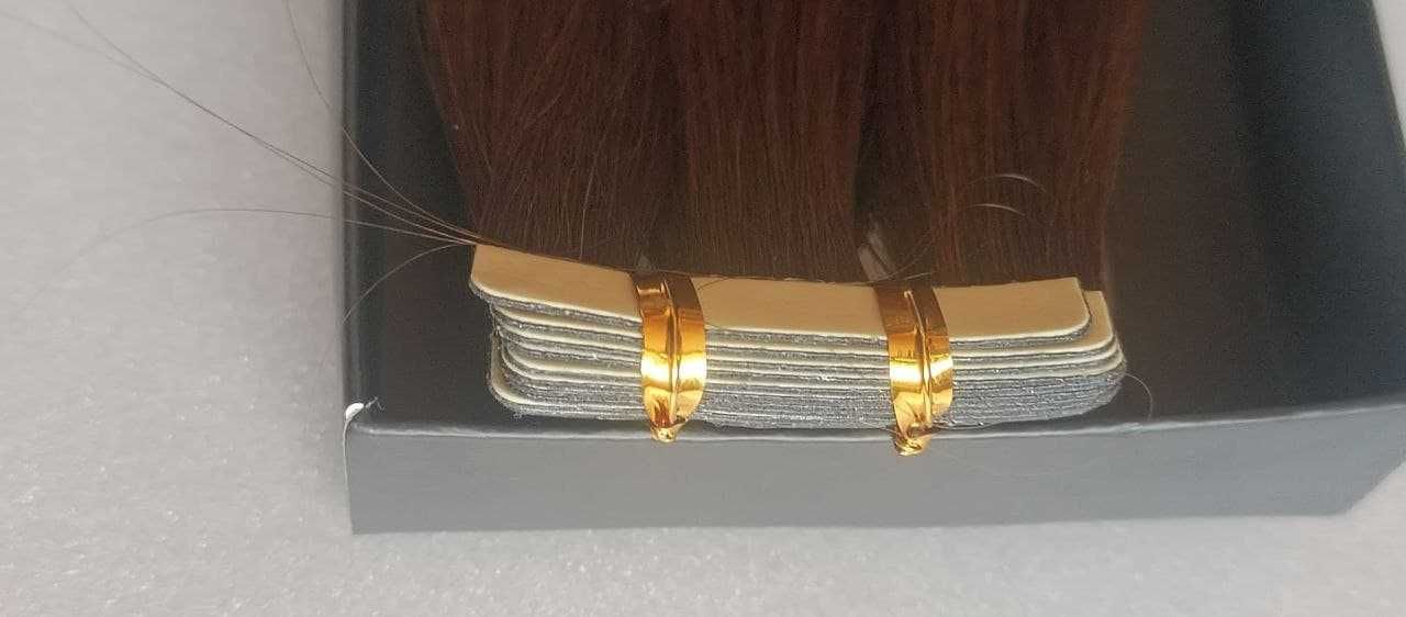 Натуральные волосы на липких лентах для наращивания