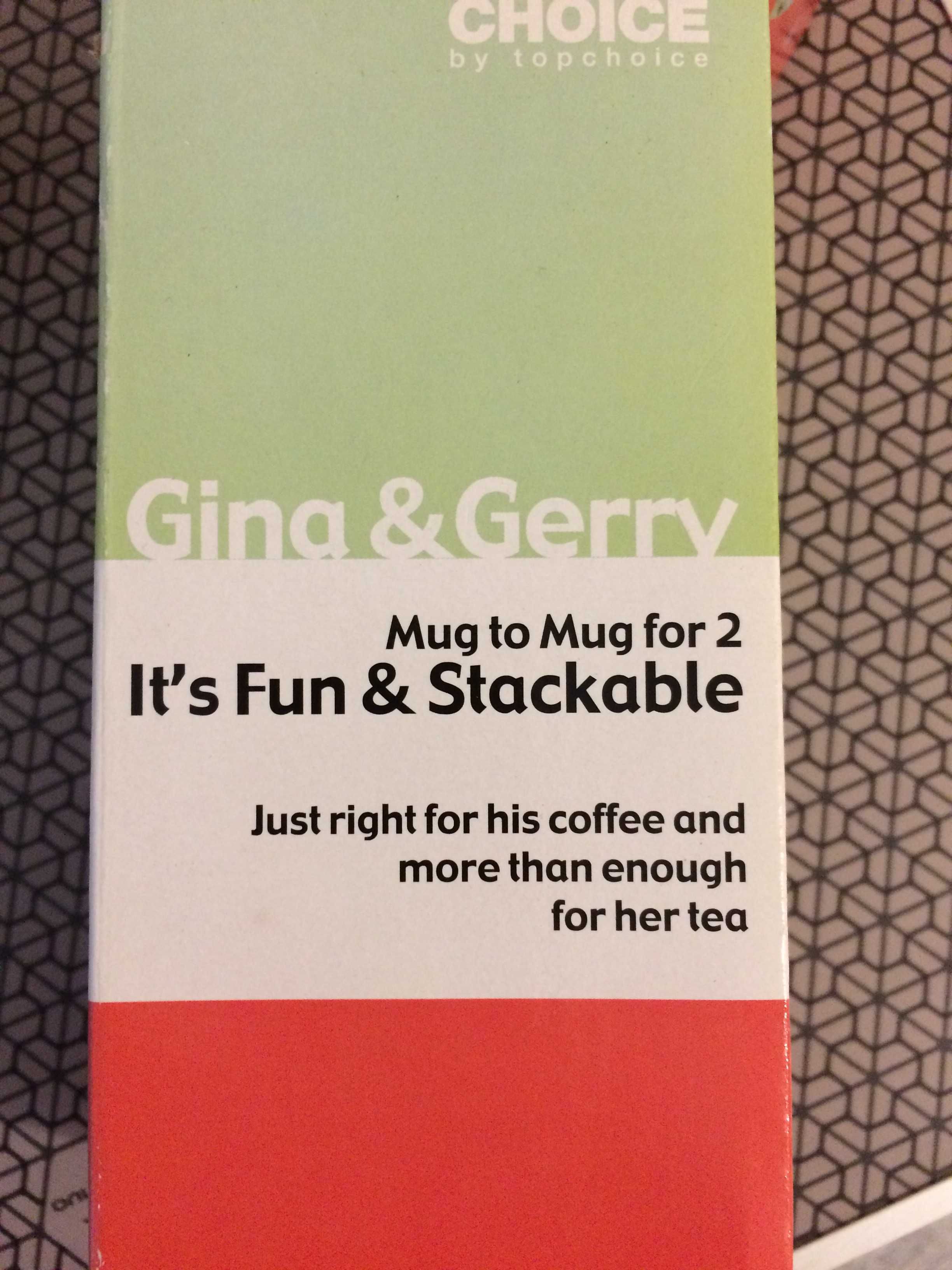 Par de Canecas "Gina and Gerry" (Multiple Choice) (novas)