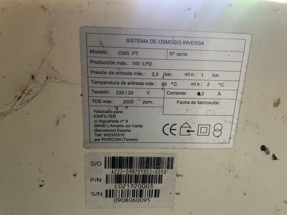 Sistema purificar água