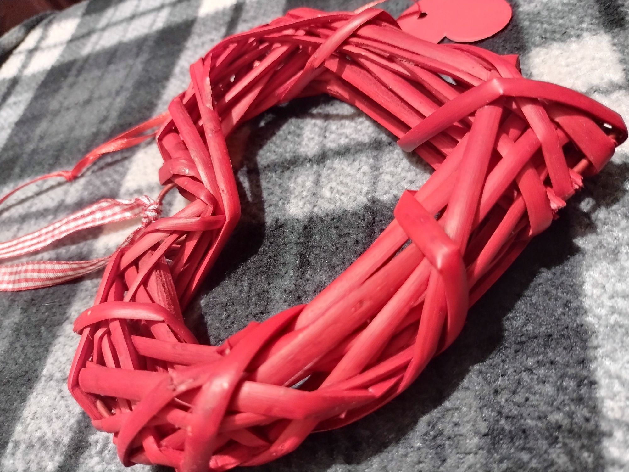 Подарок сувенир 3D сердце плетеное, изделия из лозы сердечко