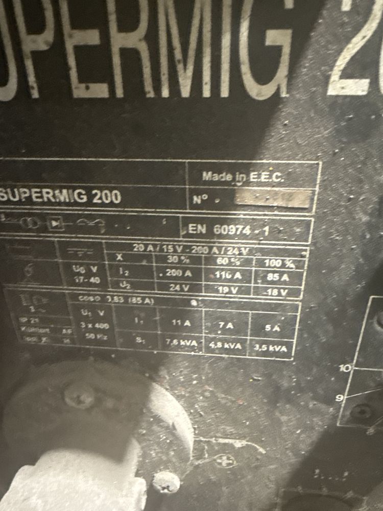 Sparwarka migomat industrie super mag 200