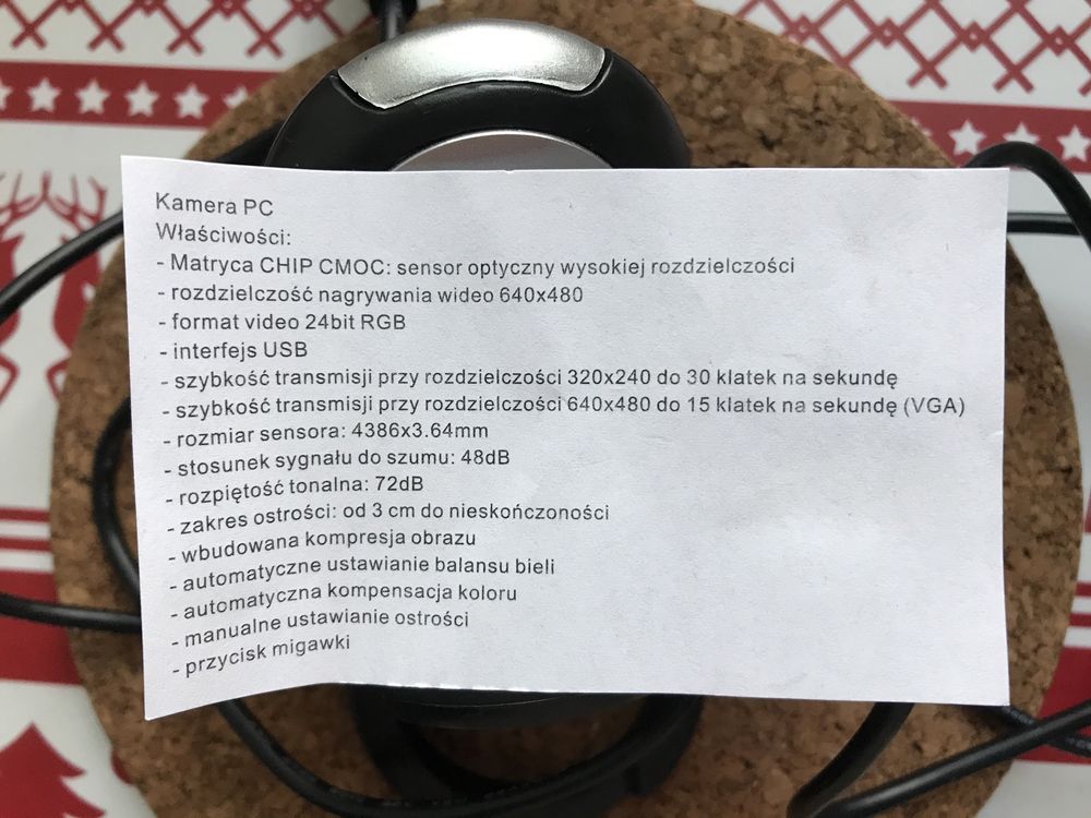 Kamera Pc camera nowa idealne pudełko, usb, do pracy i nauki zdalnej