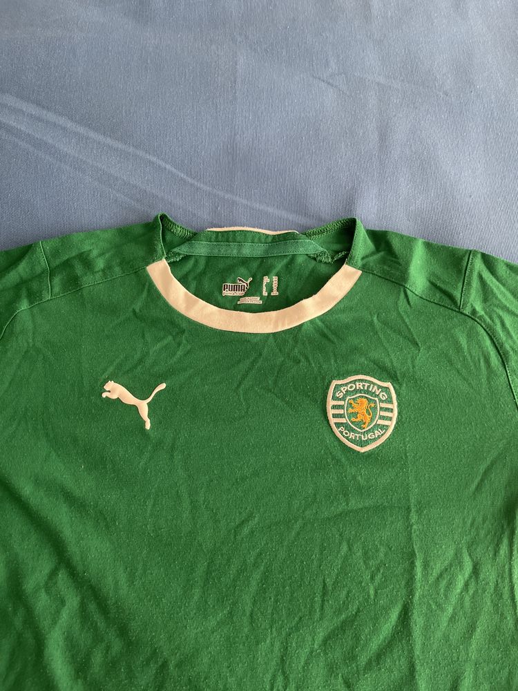 Conjunto de criança do Sporting original da puma, tamanho 3/4 anos