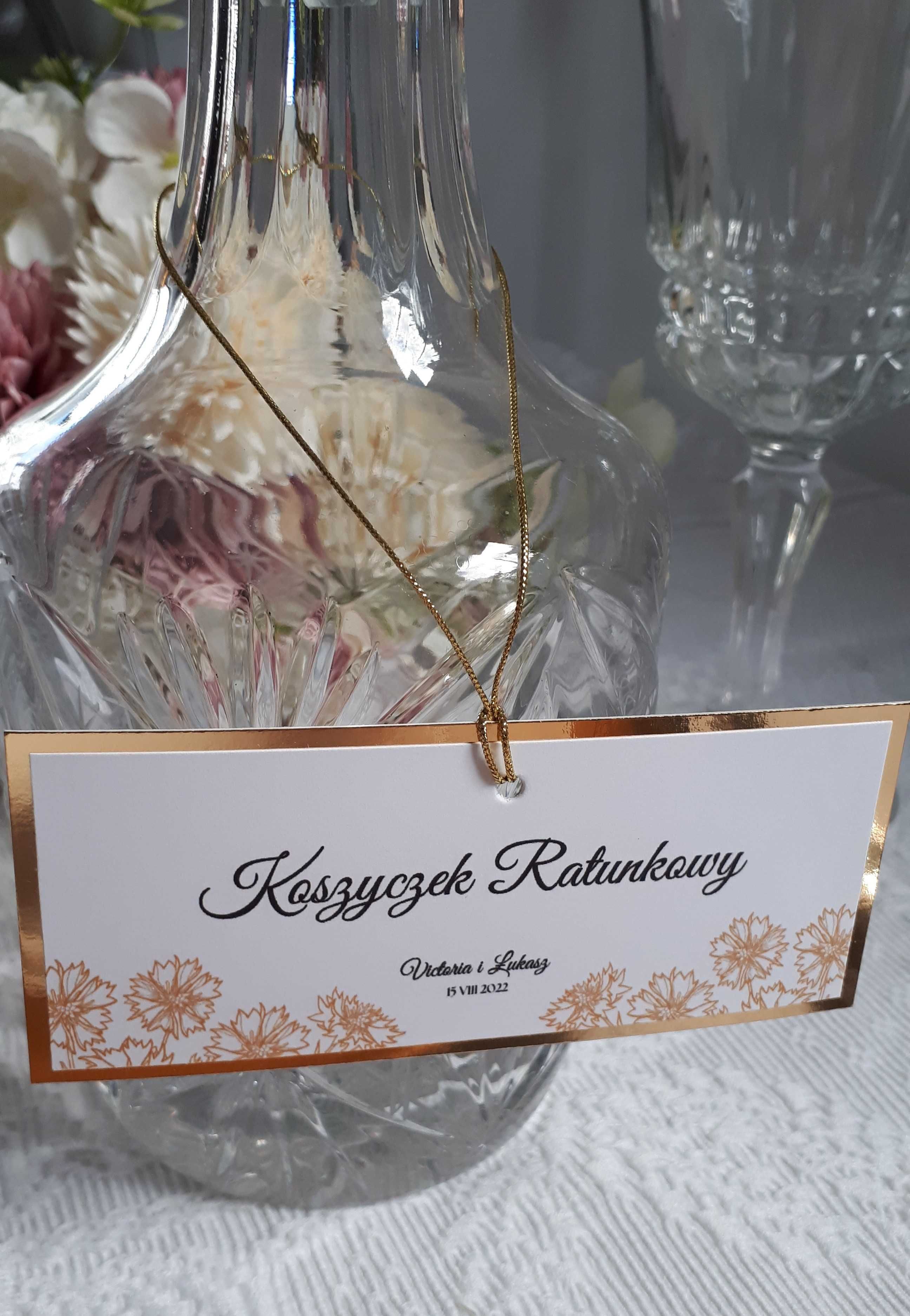 Koszyk KOSZYCZEK RATUNKOWY tabliczka zawieszka