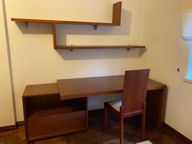 Mobília completa de quarto_cama de casal_cerejeira_como novo