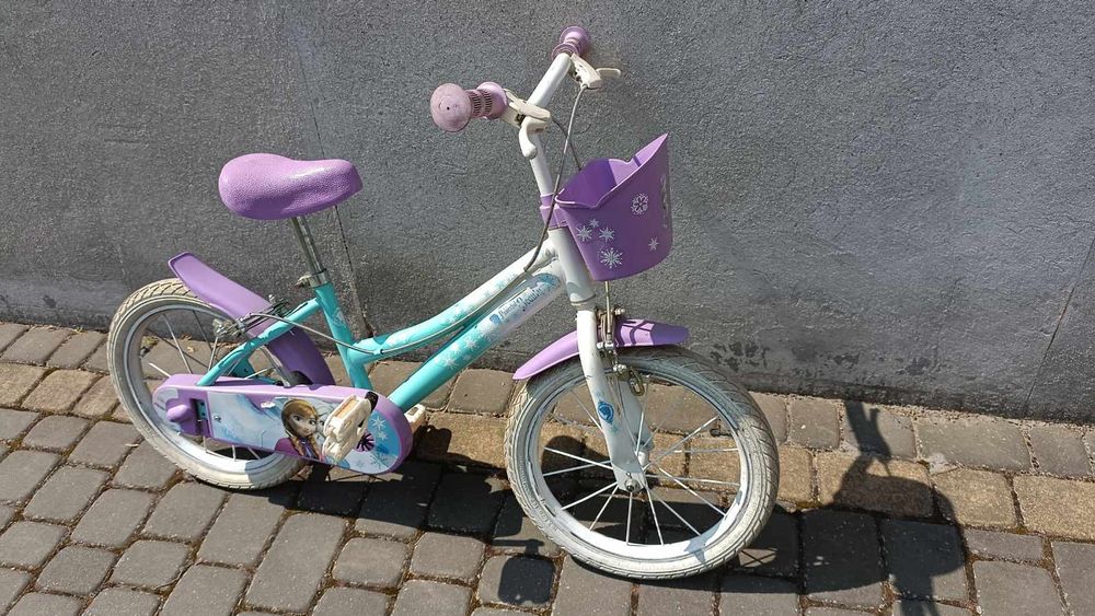 Rower dla dziewczynki 16' kraina lodu