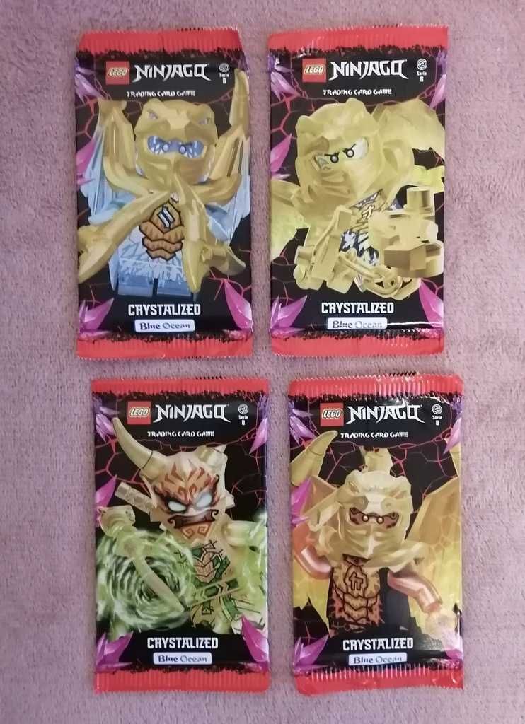 Karty Lego Ninjago 8. seria Crystalized 5 saszetek wersja DE