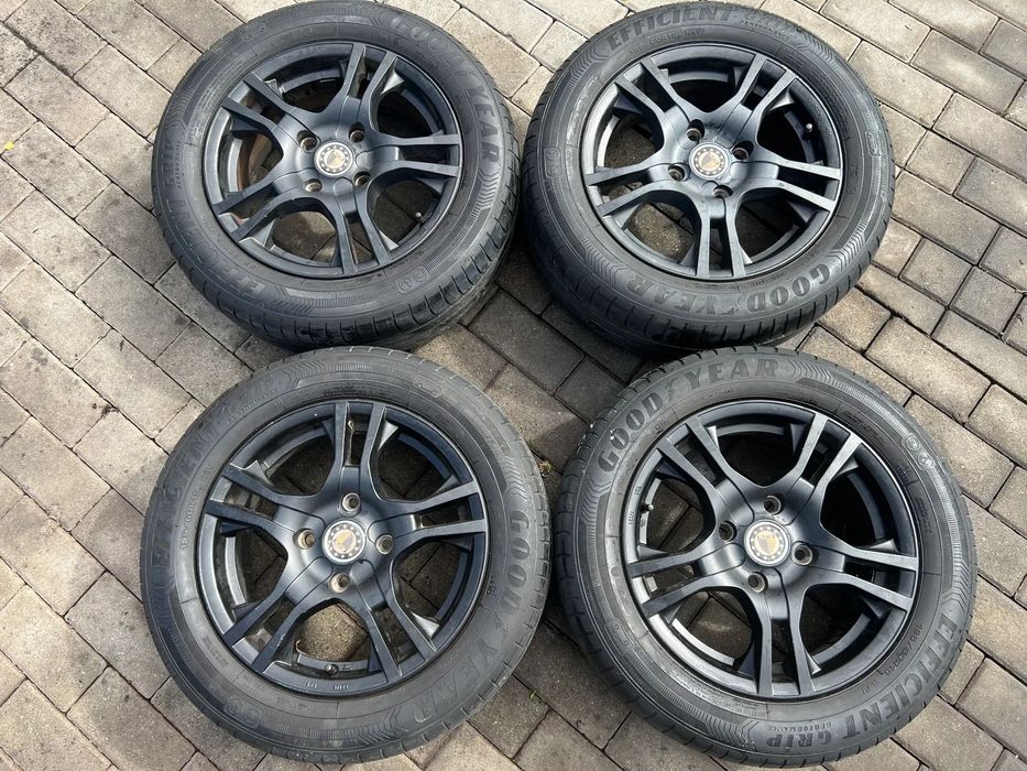 Alufelgi PLATIN 6Jx15&quot; ET40 4x114,3 RP1-6015 + opony 2015