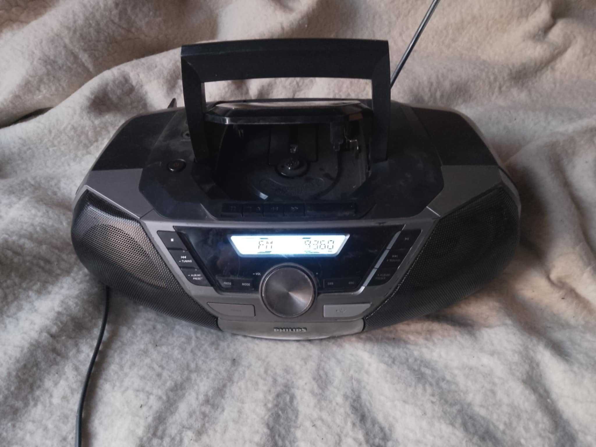 radiomagnetofon philips az790/12 usb radio cd kaseta aux