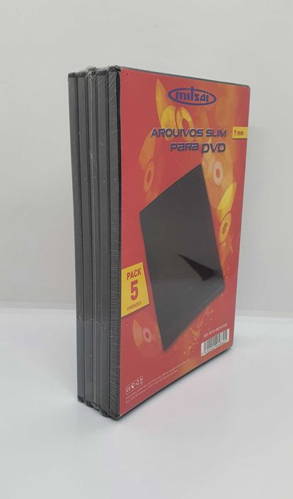 Caixas SLIM para arquivo CD | DVD Mitsai