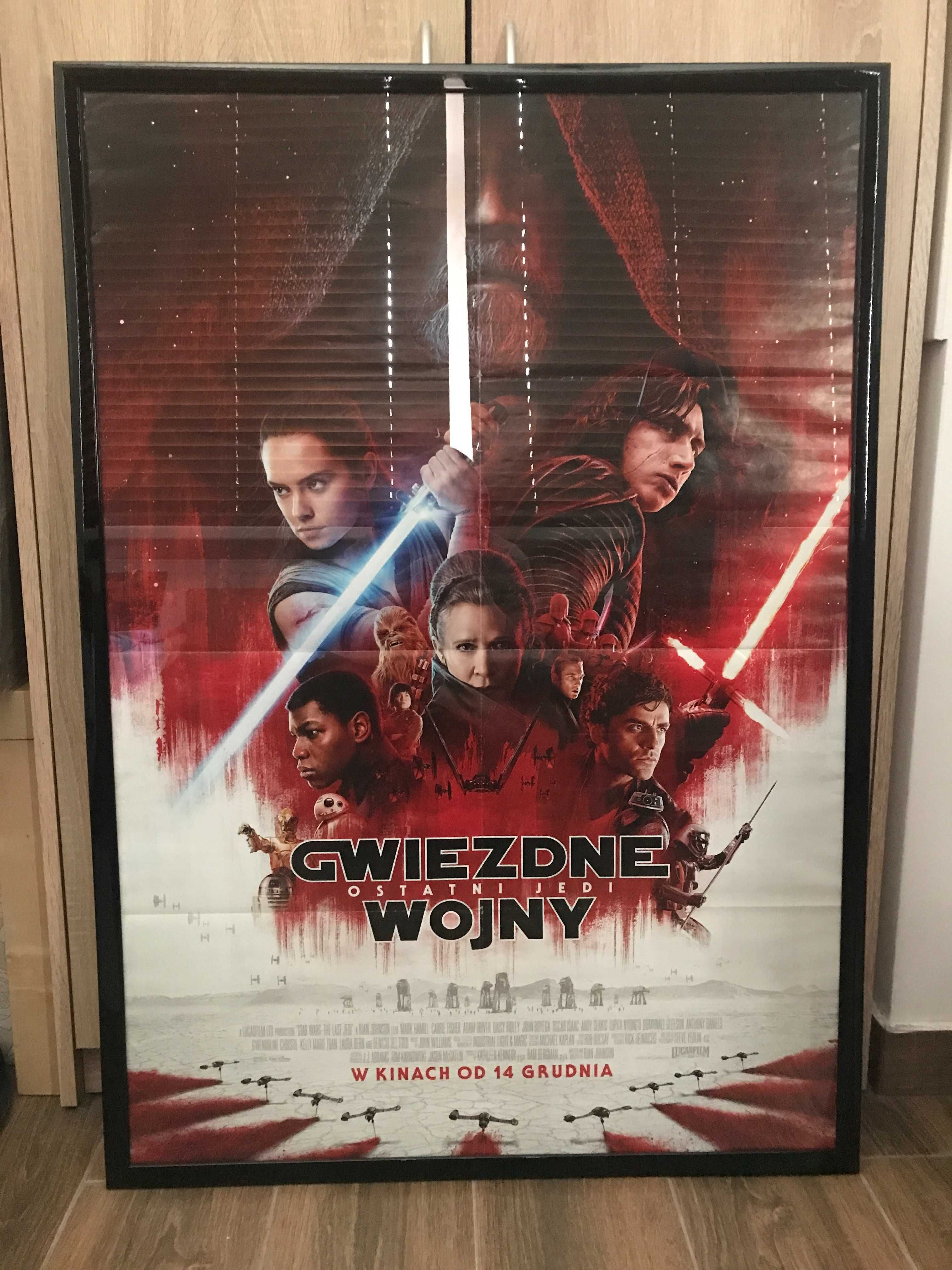 Plakat Star Wars Gwiezdne Wojny Ostatni Jedi oprawiony z szybą