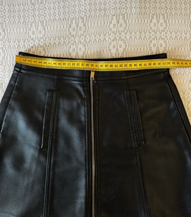 Спідниця шкіряна xs bershka юбка кожаная