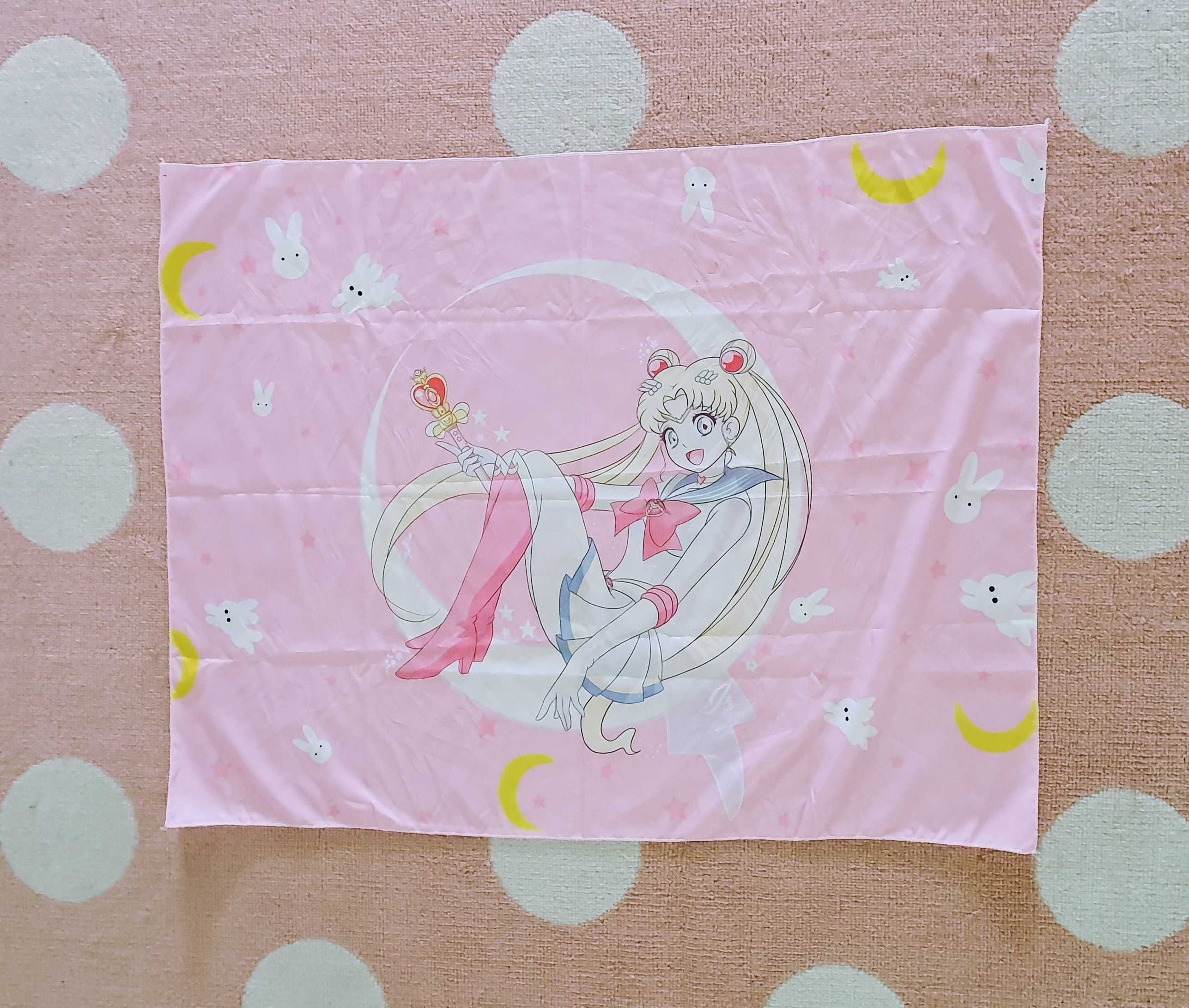 Sailor Moon Usagi Bunny makata gobelin materiał kawaii anime manga