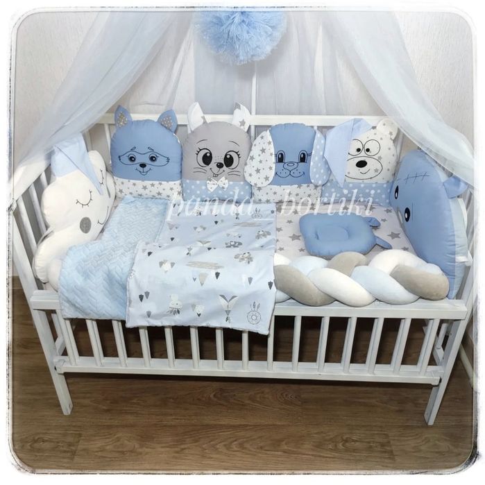 Бортики в дитяче ліжечко. Защитные бортики в детскую кроватку.