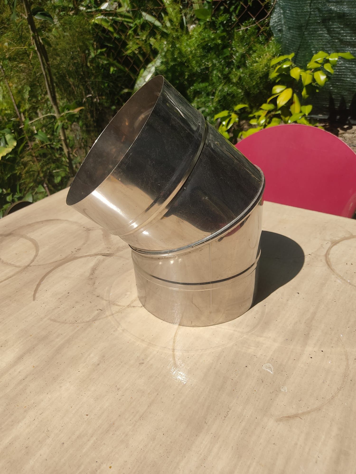 Tubos e curvas de inox para chaminés
