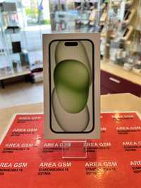 Iphone 15/128GB/Nowy/Green/Plomba/Bez rat/Starowiejska 19 Gdynia