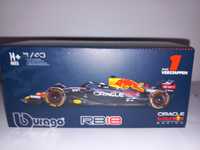 Bburago bolid pod kloszem Red Bull,Max Verstappen ,skala 1;43